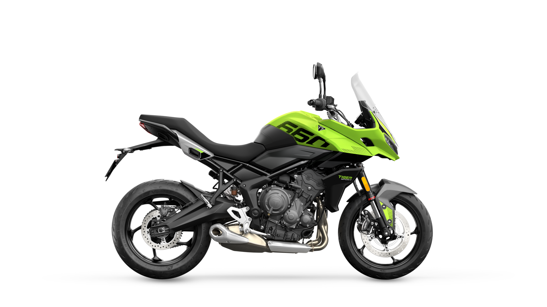 Triumph Tiger Sport 660 in Roulette Green right hand side